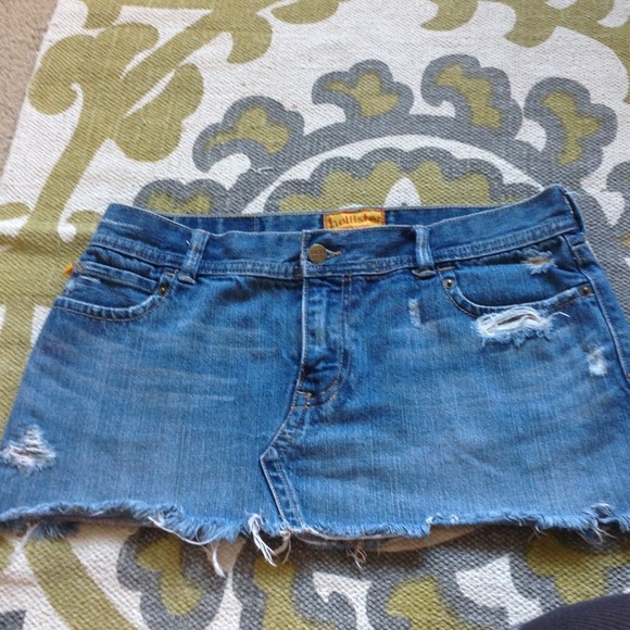 Hollister denim skirt