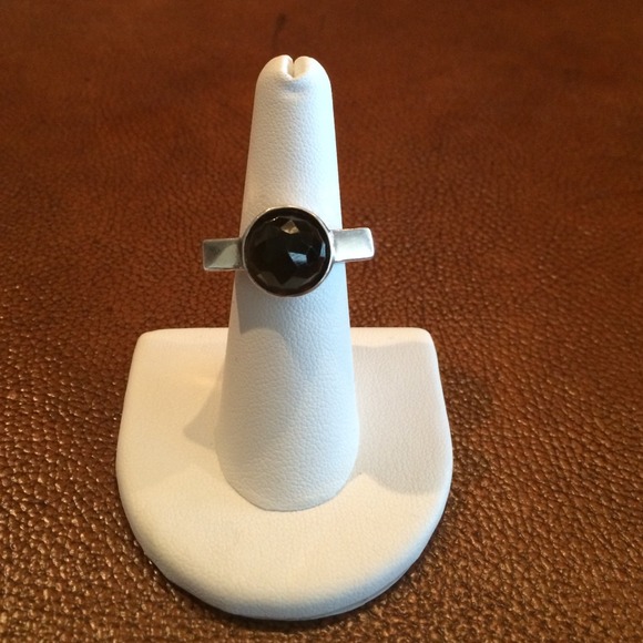 PRICE DROP. Smokey brown stone ring