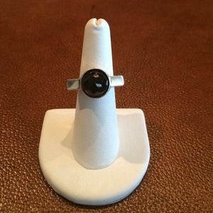 PRICE DROP. Smokey brown stone ring