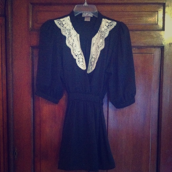 Black Baby Doll Top
