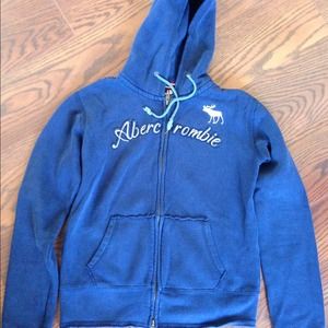 Abercrombie and Fitch full zip hooded sweatshirt