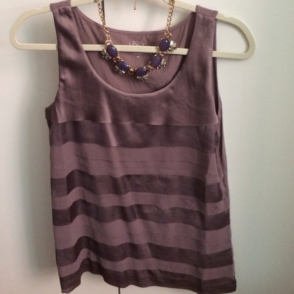Ann Taylor Loft Sleeveless Lavender Top