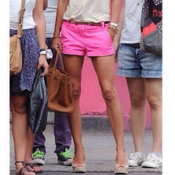 Hot pink J Crew shorts