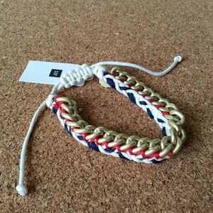 Gap Red, Blue, White, and Gold Bracelet