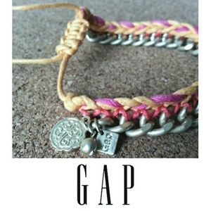 Gap Gold, Pink, and Orange Bracelet