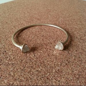 Gold Anthropologie Pyramid Bangle