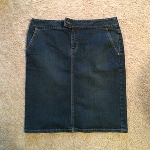 The Loft jean skirt
