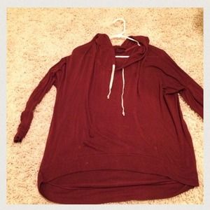 Brandy Neville Maroon Layla hoodie