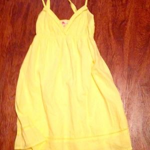 Pretty yellow beach dress