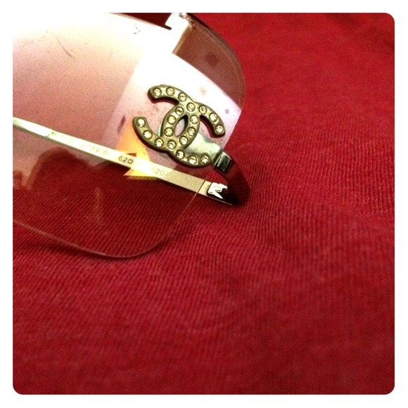 Silver Chanel sunglasses