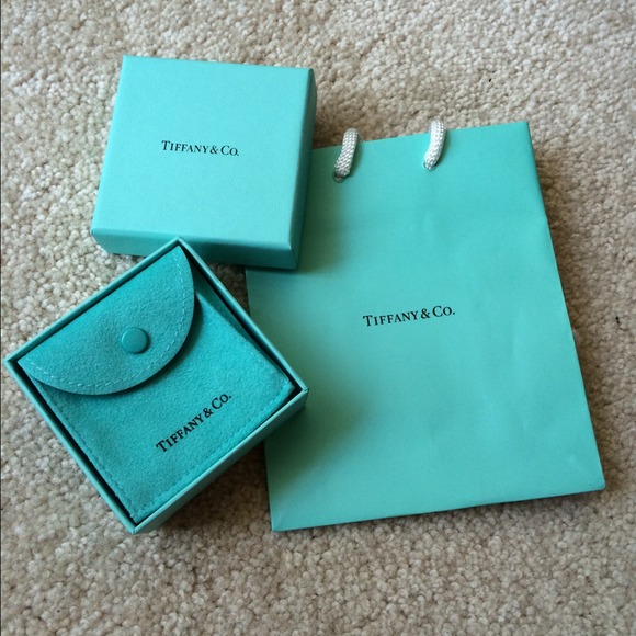 Tiffany's box, bag, and pouch.