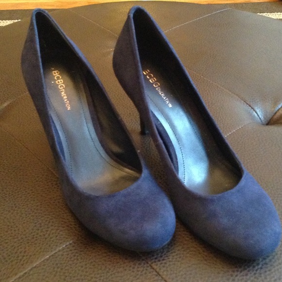 Suede Pumps sz. 10 blue