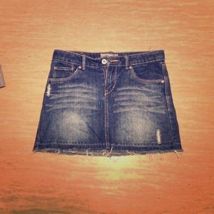 Girls Denim Mini Skirt