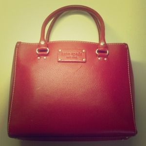 Kate Spade Red Wellesley Leather Quinn Tote