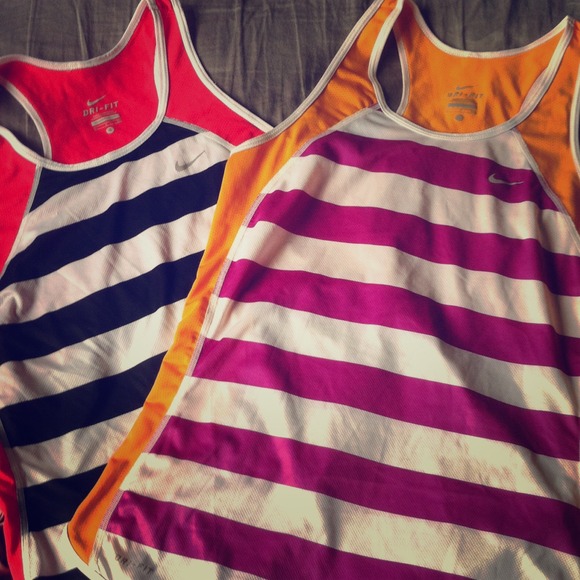 Nike dri fit racer back tanks