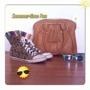 "COACH CUTIE" Authentic Coach Hightops