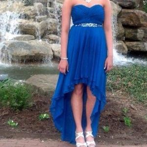Blue prom dress