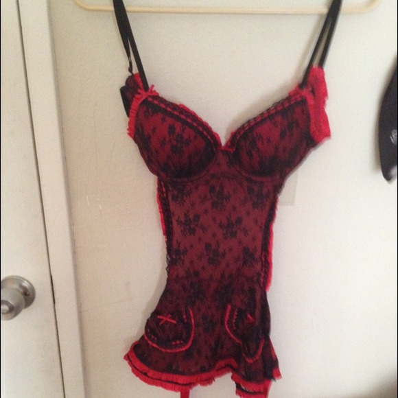 Lacy red lingerie. Never worn.