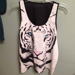 Lion Chiffon Tank Top.