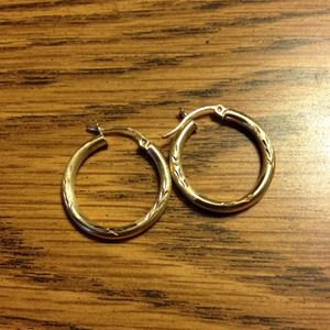 10k gold hoop earrings