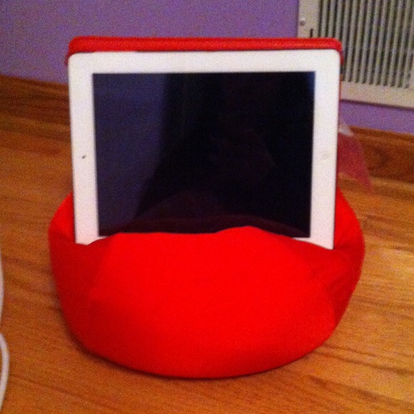 Red iPad cushion holder