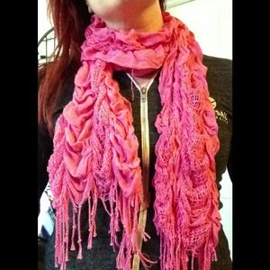 Pink scarf