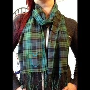 Disney plaid scarf