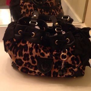 Juicy couture leopard print purse