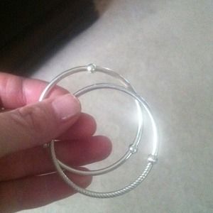 Sterling silver child bangles