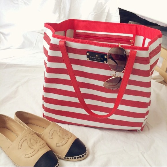 kate spade Handbags - Kate spade striped nautical tote bag! kate spade Handbags - Kate spade striped nautical tote bag!