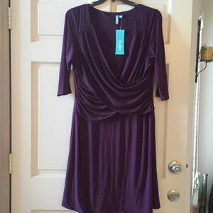 Purple B-Slim Dress