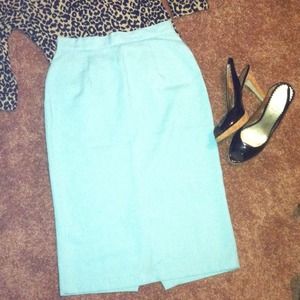 SOLD on Vinted! Baby blue pencil skirt!