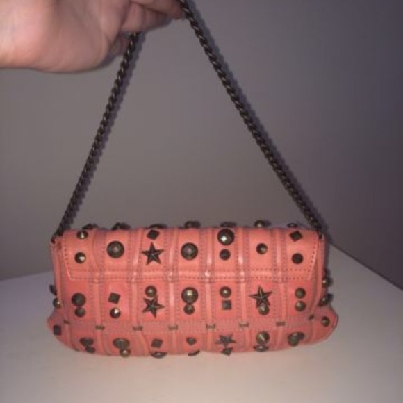 Betsey Johnson coral clutch purse bag - Picture 2 of 4