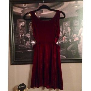 Red Velvet Dress