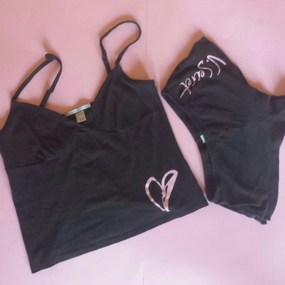 *SOLD* Victoria's Secret black PJ set - Picture 2 of 2