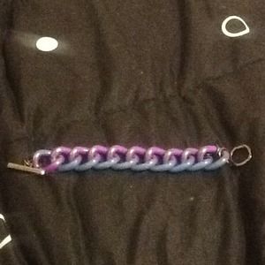 Ombré purple and blue BCBGeneration Chain Bracelet