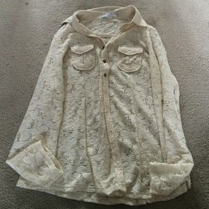 Long sleeve Lace button up