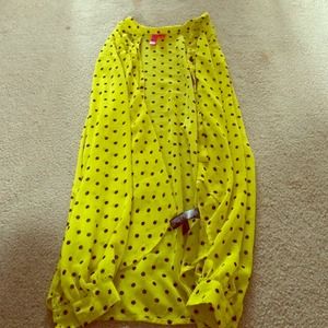 Button up polka dot top