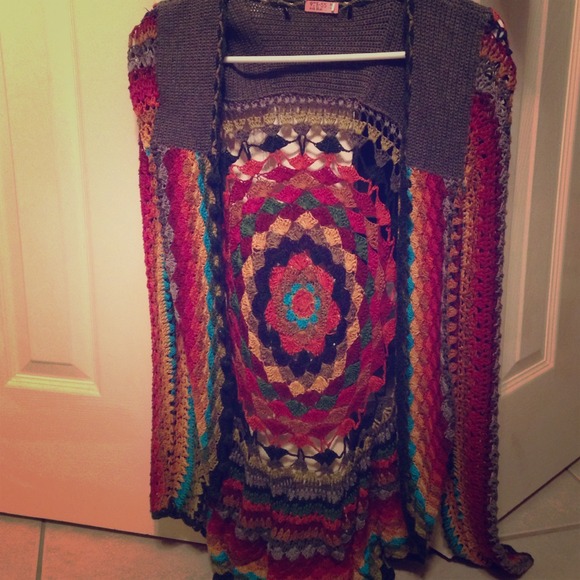 Gorgeous hand knit cover up