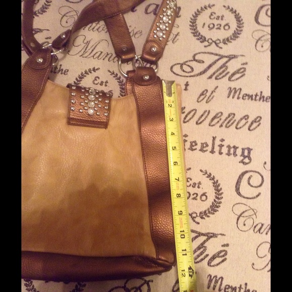 Glitz tan western style bag - Picture 2 of 4