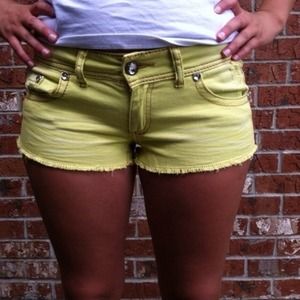 Lime green shorts size 5