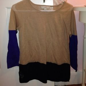 Loft colorblock sweater top