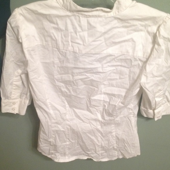 Bebe Ruffled Dress Shirt. - Picture 4 of 4