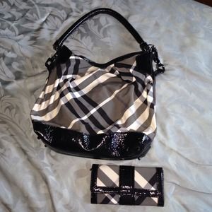 Just reduced Authentic BURBERRY Handbag w/wallet