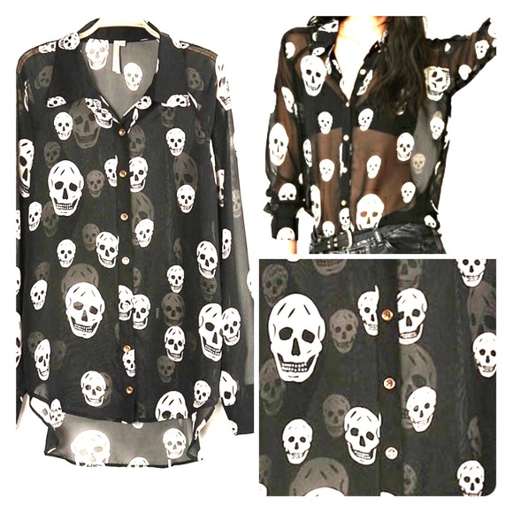 Tops - *SheerSkullTop*