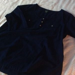 Navy blue tunic style top
