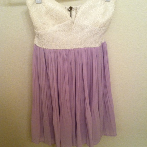 Sabo Skirt Purple Chiffon Dress - Picture 2 of 4