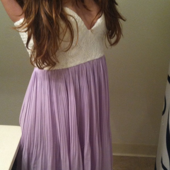 Sabo Skirt Purple Chiffon Dress - Picture 3 of 4