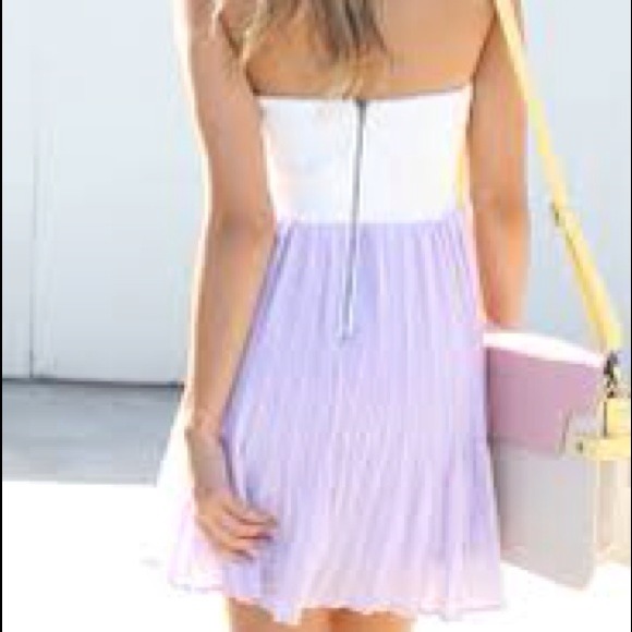 Sabo Skirt Purple Chiffon Dress - Picture 4 of 4