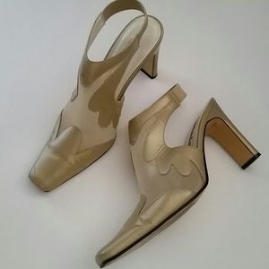Stefani Leather Ankle Strap Pump   ??REDUCED??